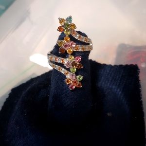 Gypsy Flowers- Ring -Sz- 9